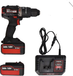 Wiertarka Tresnar TRESNAR wiertarko-wkrętarka 18V 3,0Ah Li-Ion z udarem, 60Nm, silnik bezszczotkowy one size 3