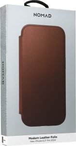 Nomad Etui Modern Leather iPhone 16 Pro Brązowe 8