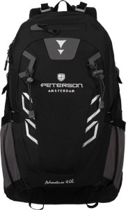 Plecak turystyczny Peterson Plecak trekkingowy Adventure czarny z przeciwdeszczowym pokrowcem - Peterson NoSize 2