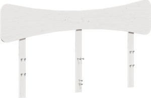 vidaXL vidaXL Rama łóżka bez materaca, biała, 120x200 cm, drewno sosnowe 6