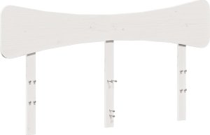 vidaXL vidaXL Rama łóżka bez materaca, biała, 150x200 cm, lite drewno sosnowe 6