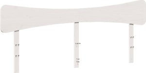 vidaXL vidaXL Rama łóżka bez materaca, biała, 160x200 cm, lite drewno sosnowe 6