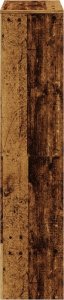 vidaXL vidaXL Regał przegroda, 4 poziomy, stare drewno, 131,5x29x131,5 cm 6