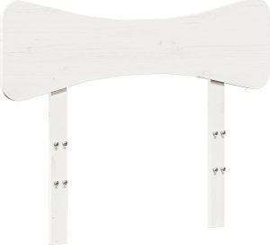 vidaXL vidaXL Rama łóżka bez materaca, biała, 90x190 cm, lite drewno sosnowe 6