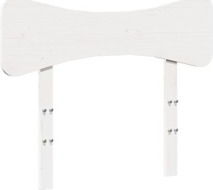 vidaXL vidaXL Rama łóżka bez materaca, biała, 90x200 cm, lite drewno sosnowe 6