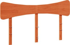 vidaXL vidaXL Rama łóżka bez materaca, woskowy brąz, 120x200 cm, lita sosna 6