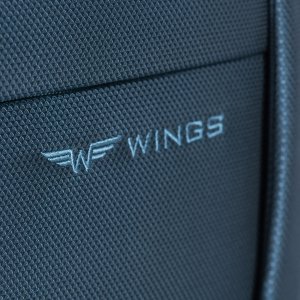 Wings Wings Zestaw 3 walizek podróżnych TRN01 (L,M,S) turkusowy + gratis torba podręczna 12