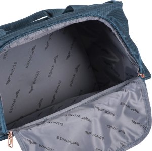 Wings Wings Zestaw 3 walizek podróżnych TRN01 (L,M,S) turkusowy + gratis torba podręczna 8