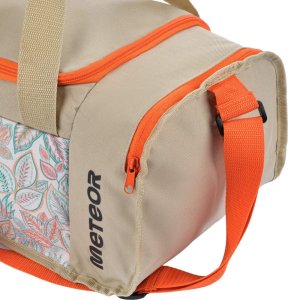 Meteor Torba sportowa Nanuq 20 l beżowa z kwiatami 4
