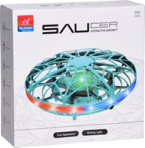 Jokomisiada Latający dysk dron z światłem led sterowany ręką RC0653 RO 13
