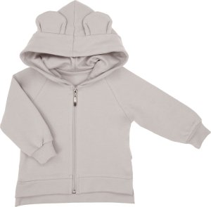 NICOL Bluza dresowa rozpinana dla dziewczynki popiel z kapturem Nicol Rosy 122 1