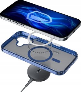 3MK Etui Frosty MagCase Blue do Apple iPhone 16 6