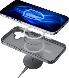 3MK Etui Frosty MagCase Black do Apple iPhone 16 6