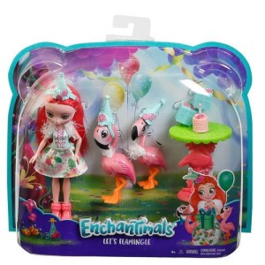 Mattel Enchantimals Lalka + Zwierzątko - Flamingi FCC62 1