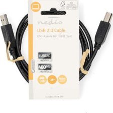 Kabel USB Nedis USB-A - USB-B 1 m Czarny (CCGL60100BK10) 3