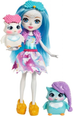 Mattel Enchantimals Lalka + Zwierzątko - Sówki FCC62/FCG78 1