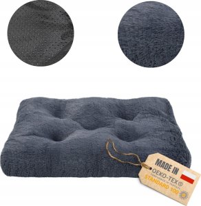 Mimikoko MIMIKO Pets Legowisko Shaggy prostokątne L 65x45cm grafitowe 5