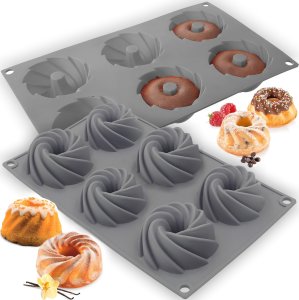 Retoo SILIKONOWA FORMA DO PIECZENIA BABECZEK MUFFINEK PĄCZKÓW 6 SZTUK 1