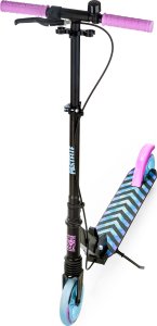 Hulajnoga RAVEN Hulajnoga RAVEN Pastelle Black/Pink 145mm amortyzacja hamulec dzwonek 3