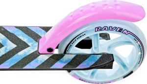Hulajnoga RAVEN Hulajnoga RAVEN Pastelle Black/Pink 145mm amortyzacja hamulec dzwonek 4
