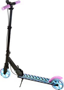 Hulajnoga RAVEN Hulajnoga RAVEN Pastelle Black/Pink 145mm amortyzacja hamulec dzwonek 6