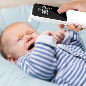 Retoo TERMOMETR BEZDOTYKOWY NA PODCZERWIEŃ MEDYCZNY LCD ALARM GORĄCZKI DO UCHA CZOŁA 14