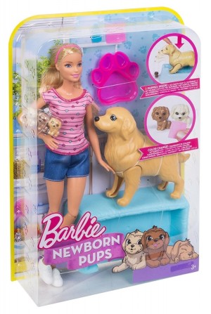 Lalka Barbie Mattel - Narodziny piesków (FDD43) 12
