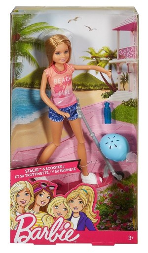 Lalka Barbie Mattel Barbie Lalka na hulajnodze DVX57 1