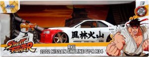 Jada Street Fighter Ryu 1:24 Nissan Skyline GTR 253255071 6