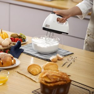 Mikser Retoo MIKSER RĘCZNY ROBOT KUCHENNY Z MISĄ OBROTOWĄ 7 PRĘDKOŚCI + 4 KOŃCÓWKI 12