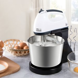 Mikser Retoo MIKSER RĘCZNY ROBOT KUCHENNY Z MISĄ OBROTOWĄ 7 PRĘDKOŚCI + 4 KOŃCÓWKI 14