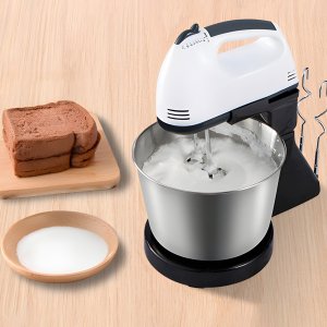 Mikser Retoo MIKSER RĘCZNY ROBOT KUCHENNY Z MISĄ OBROTOWĄ 7 PRĘDKOŚCI + 4 KOŃCÓWKI 4