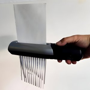 Niszczarka Retoo NISZCZARKA DO DOKUMENTÓW PAPIERU PRZENOŚNA MOCNA WYDAJNA RĘCZNA BIUROWA 5