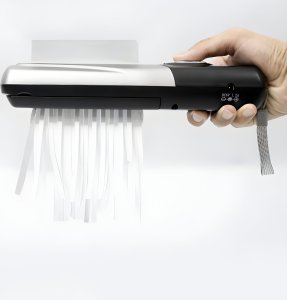 Niszczarka Retoo NISZCZARKA DO DOKUMENTÓW PAPIERU PRZENOŚNA MOCNA WYDAJNA RĘCZNA BIUROWA 7