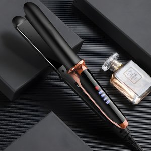 Prostownica Retoo PROSTOWNICA DO WŁOSÓW CERAMICZNA EKRAN LCD 2W1 LOKÓWKA LEKKA CZARNA 2