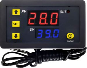 Retoo REGULATOR TEMPERATURY STEROWNIK TERMOSTAT 220V ELEKTRONICZNY MOCNY 11