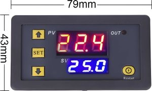 Retoo REGULATOR TEMPERATURY STEROWNIK TERMOSTAT 220V ELEKTRONICZNY MOCNY 10