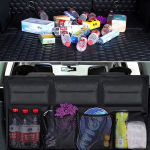 Retoo ORGANIZER SAMOCHODOWY TORBA DO BAGAŻNIKA SAMOCHODU AUTA KUFER NA ZAGŁÓWKI 11