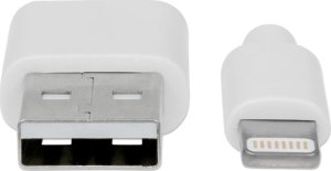 Kabel USB Techly USB-A - Apple 30-Pin 1 m Biały (ICOC APP-8WH1) 3