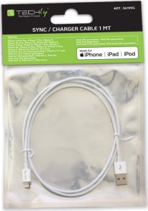 Kabel USB Techly USB-A - Apple 30-Pin 1 m Biały (ICOC APP-8WH1) 6