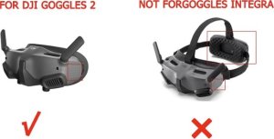 BRDRC OSŁONA GUMOWA NA OCZY DO OKULARÓW DRONA DJI AVATA GOGGLES GOGLE 2 FPV - BLACK 3