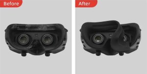 BRDRC OSŁONA GUMOWA NA OCZY DO OKULARÓW DRONA DJI AVATA GOGGLES GOGLE 2 FPV - BLACK 5