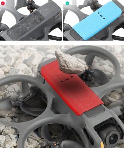 SunnyLife OSŁONA OCHRONA ZABEZPIECZENIE KLAPKA NA BATERIĘ AKUMULATOR KORPUS DO DJI AVATA 2 POMARAŃCZOWE 4