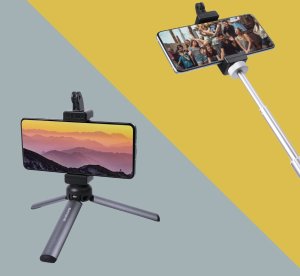 SunnyLife MULTIFUNKCYJNY UCHWYT NA TELEFON SMARTFON Z MOCOWANIEM 1/4 CALA SZYBKOZŁĄCZKA MOCOWANIE 4