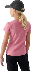 4f Koszulka dla dziewczynki 4F F1658 jasny róż 4FJWMM00TTSHF1658 56S 164cm 2