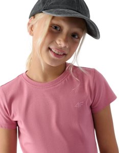 4f Koszulka dla dziewczynki 4F F1658 jasny róż 4FJWMM00TTSHF1658 56S 164cm 4