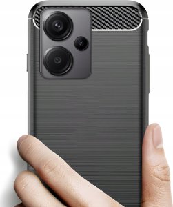 Hello Case Etui do Xiaomi Redmi Note 13 Pro 5G (Global) (Czarne, Pancerne)   SZKŁO 2