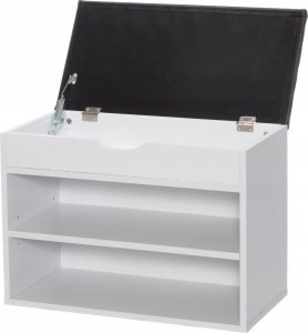 vidaXL Suoliukas su daiktadėže 4Living, balta 2