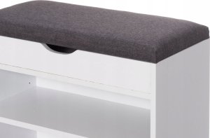 vidaXL Suoliukas su daiktadėže 4Living, balta 3