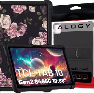 Etui na tablet Alogy Etui do TCL TAB 10 Gen2 8496G 10.36" 10.4 obudowa na tablet silikonowe Alogy Stand Case Czarny 1